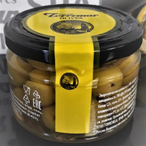 Pitted Manzanilla olives 280 gr