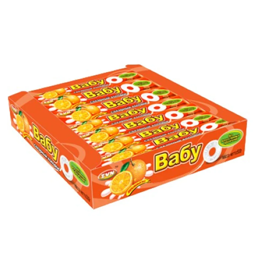 Pressed candy «Vaba« with orange flavor
