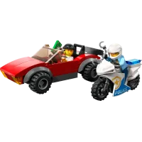 Конструктор LEGO City Полицейская погоня на мотоцикле 59 дет., 60392