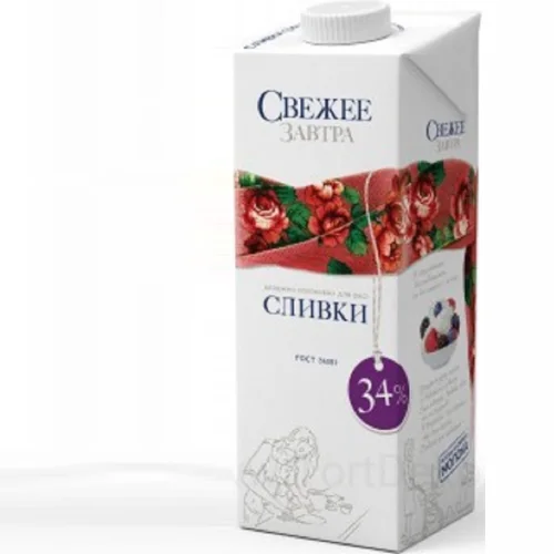 Cream "Fresh tomorrow" 34%, (1 liter)