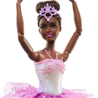 Ballerina Twinkling Lights (Africa) Barbie Dreamtopia Doll Mattel HLC26 