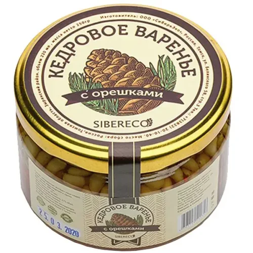 Cedar jam with nuts 220ml/250g