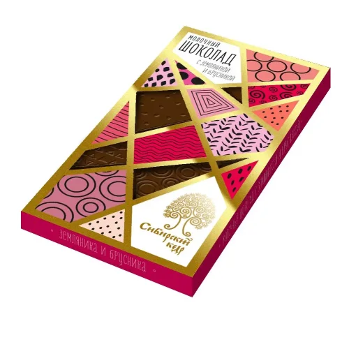 Milk chocolate with hazelnuts and cranberries / 100 g