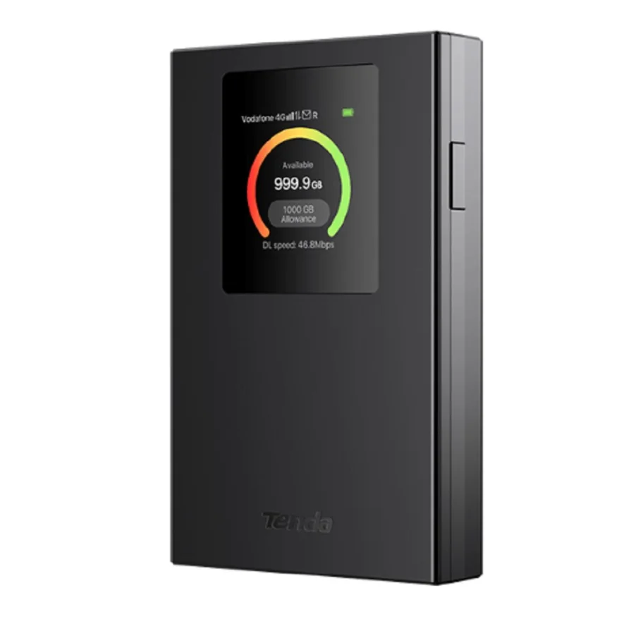 TENDA 4G185 4G LTE мобильный роутер, встроенная батарея 2100 мАч, Micro SIM slot, USB-C port