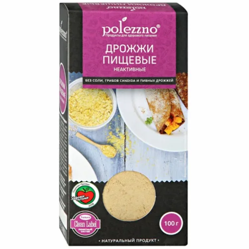 Non-active food yeast (in flakes) Polezzno 100g