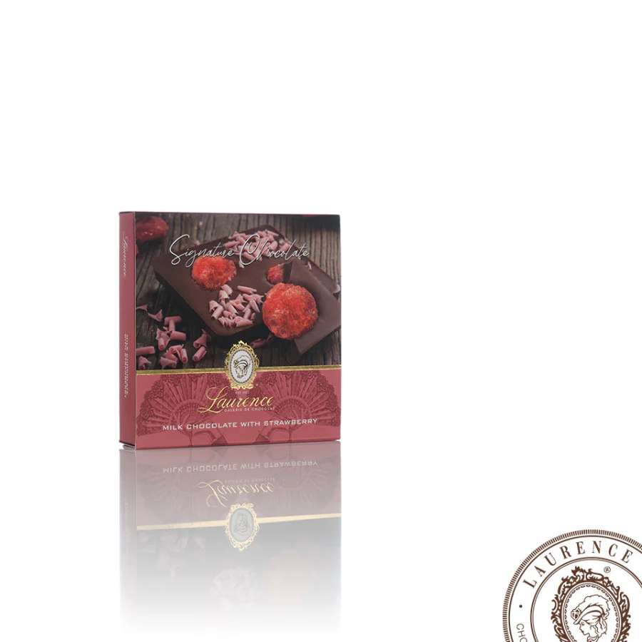Шоколад молочный с клубникой Signature 100 г