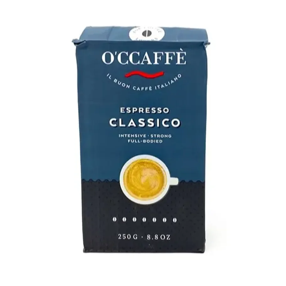 Ground coffee O'CCAFFE Espresso Classico, 250 g (Italy) 
