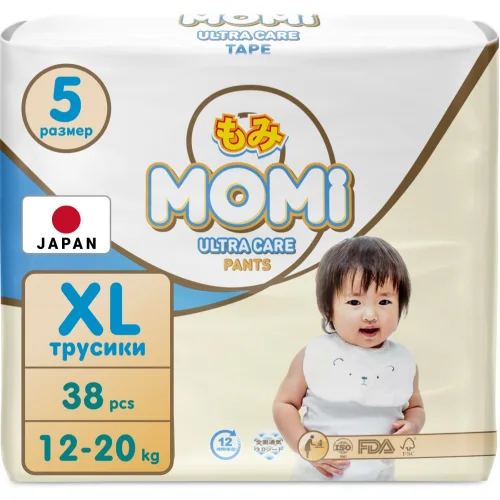 MOMI panties Ultra Care XL (12-20 kg) 38 pcs.