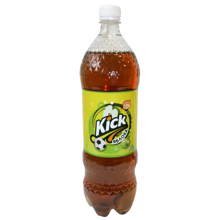 Roasted water Kick Apple 1.35l, contains juice