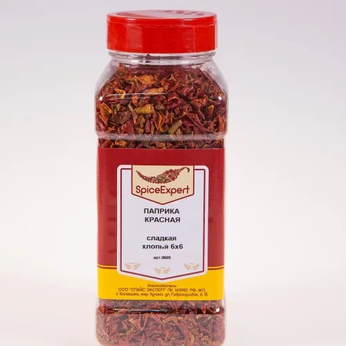Paprika Red Sweet Flakes 6x6 300g (1000ml) of the SPICEXPERT Bank