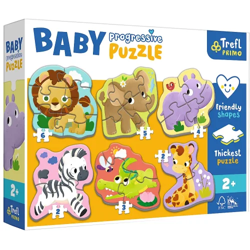 Safari Baby Progressive Puzzle Trefl 44002