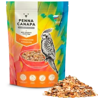 Полнорационный корм для средних попугаев PENNA CANAPA с семенами конопли