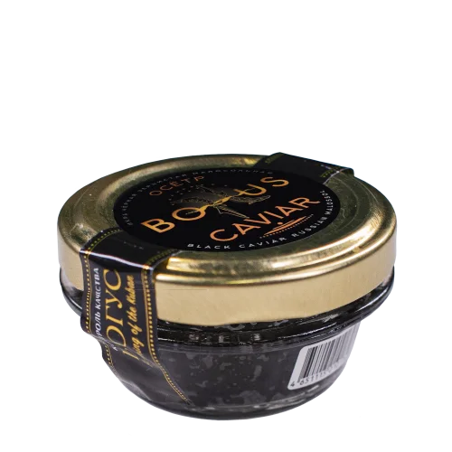 Black granular caviar of sturgeon 56 grams