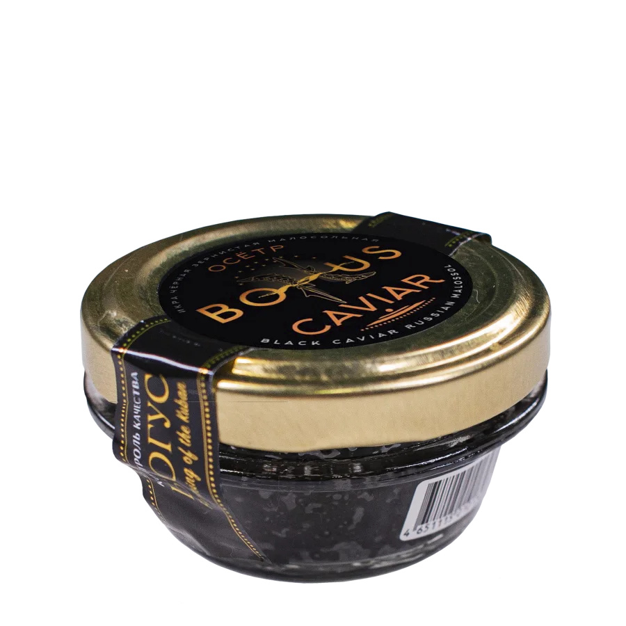 Black granular caviar of sturgeon 56 grams