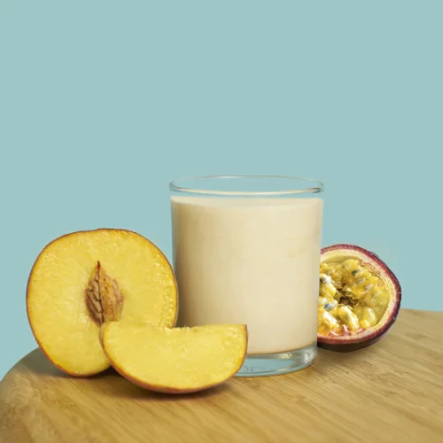 Cottage cheese cream 5%, 200 g. (passion fruit peach)
