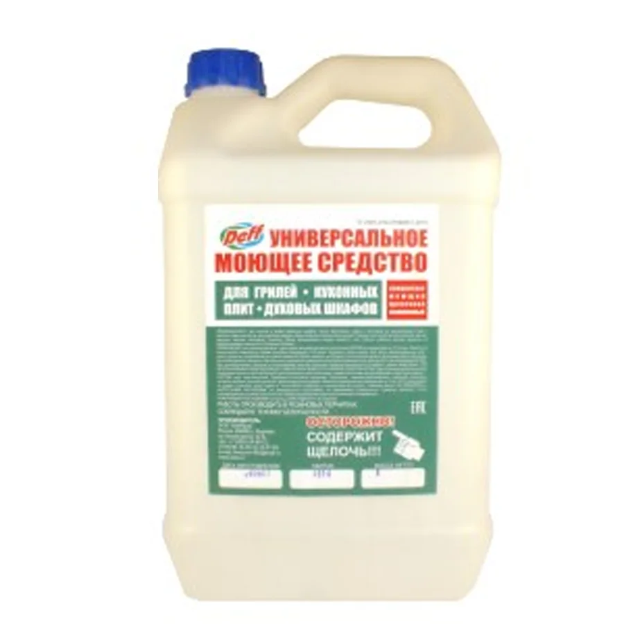 Universal detergent for grills, kitchen stoves, devices "Deff"