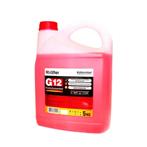 KRAFTER Antifreeze G12 red 5kg / 4pcs / 120pcs