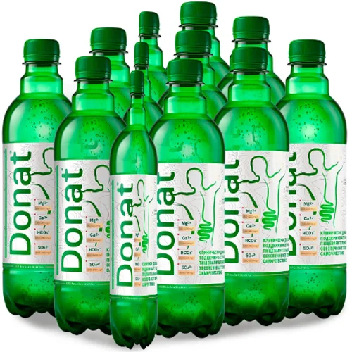 Natural mineral therapeutic drinking water DONAT Mg gas. 0.5l./Slovenia/