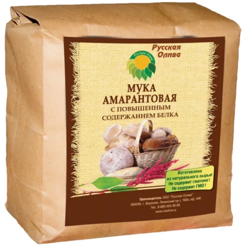 Amaranth flour with a high protein content
