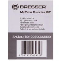 Radio with alarm clock and thermometer Bresser Mytime Sunrise Bluetooth, Black