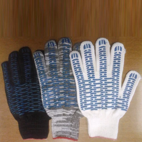 Glove 5-thread with PVC (wave, brick)