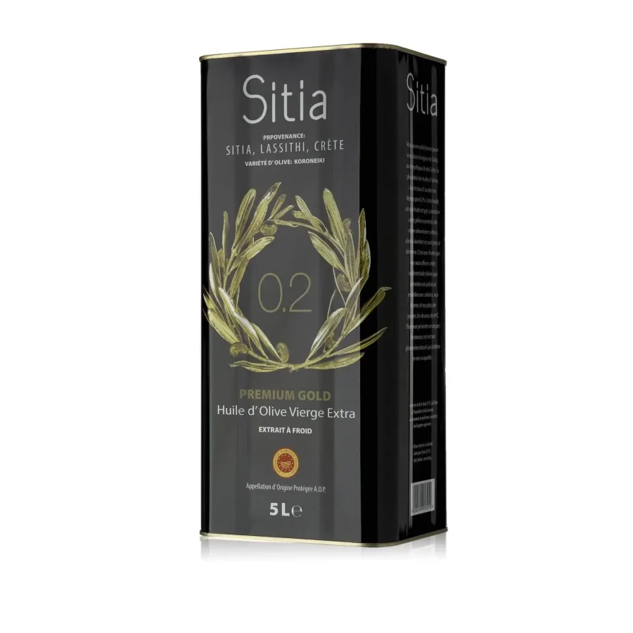 Olive oil E.V. acidity 0.2%, Sitia, 5L