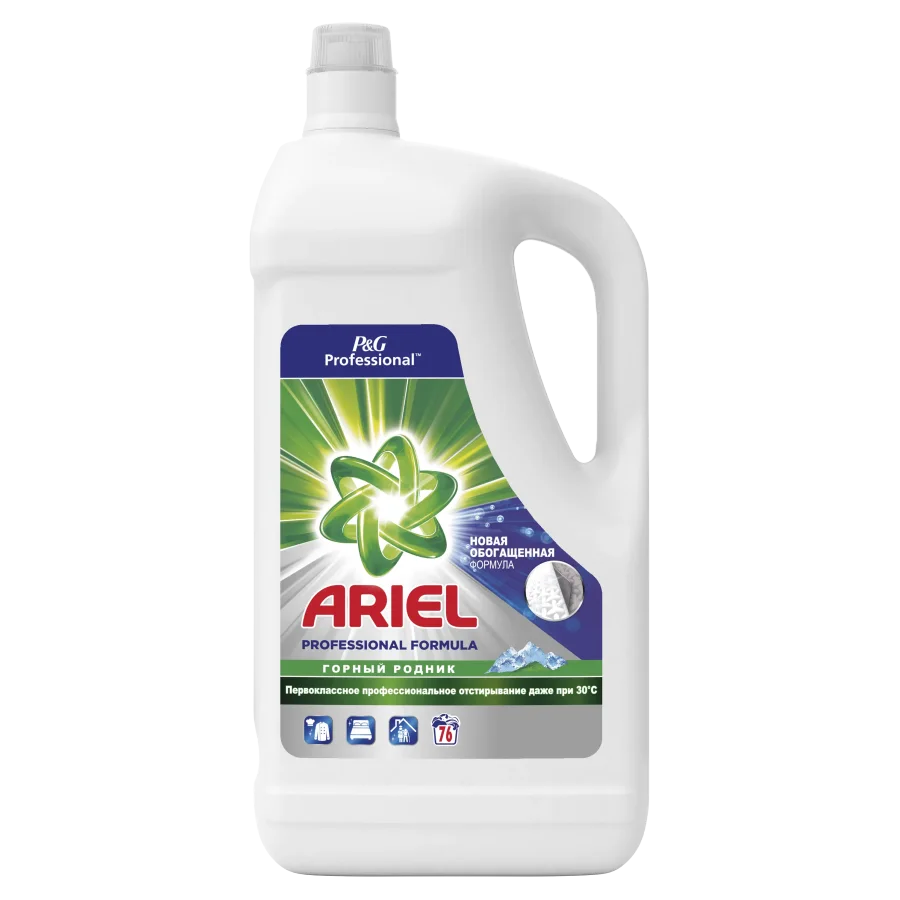 Ariel Professional Mountain Spring Gel for washing 4.94l 76 washes