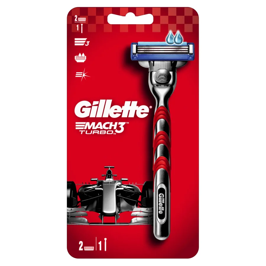 Razor Gillette Mach3 Turbo with 2 replaceable cassettes