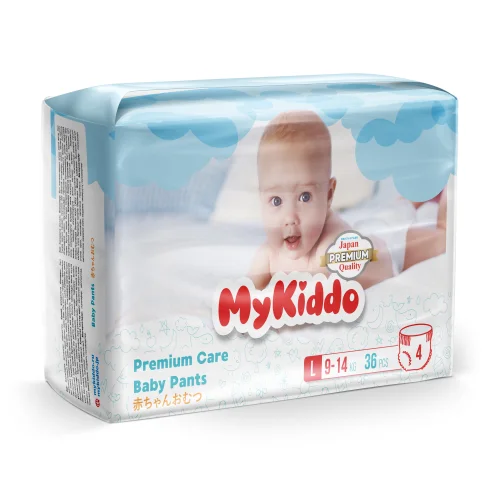 Подгузники-трусики для детей MyKiddo Premium L (9-14 кг) 36 шт