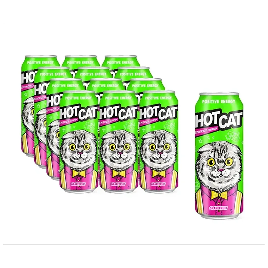 Energy Drink Hot Cat with Grapefruit