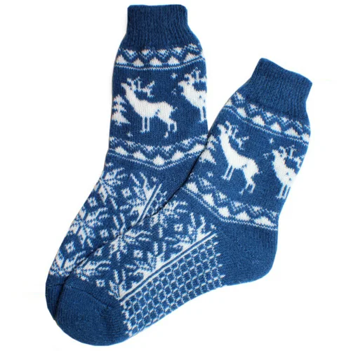 Woolen socks "Blueberry meadow"