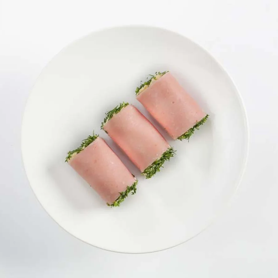 Salad "Ham Roll with Cheese"