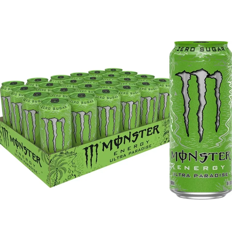 Black Monster Energy Green Energy Drink