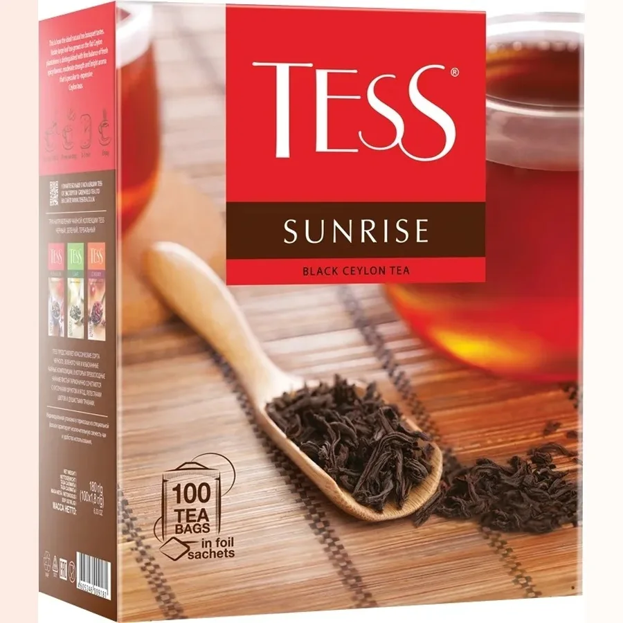 Тесс  Чай  Sunrise черный 100пак. 1х9 