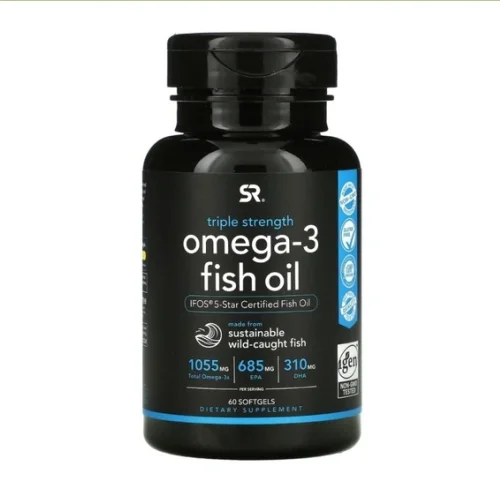 Sports Research omega-3 рыбий жир 60 капсул
