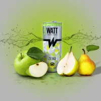 Energy drink WATT apple-pear