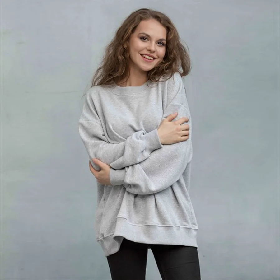Sweatshirt voluminous gray