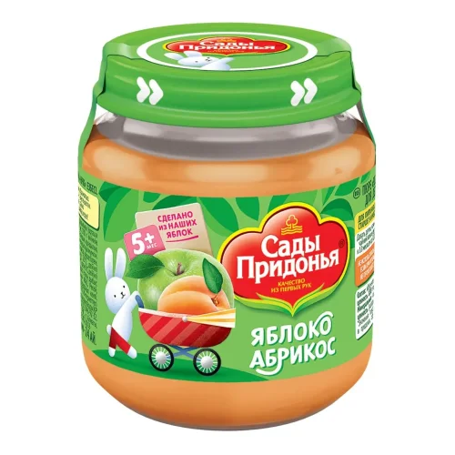 Puree Gardens of the Don region Apple/Apricot 120g s/b