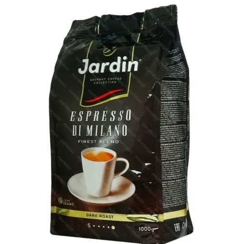 Coffee «Jardin« Natur. Fried in the grains of Espresso Stile di Milano 1000g. (* 6pcs)