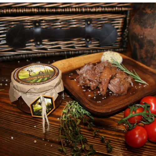 Meat moose stew «Forest Sloboda«