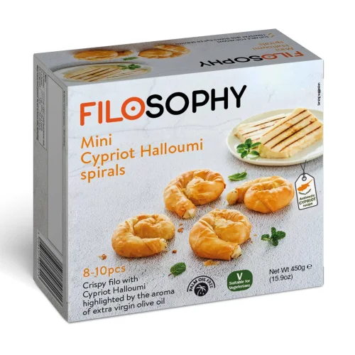 Spiral Fillo pies with halloumi cheese and IONIKI olive oil 450g
