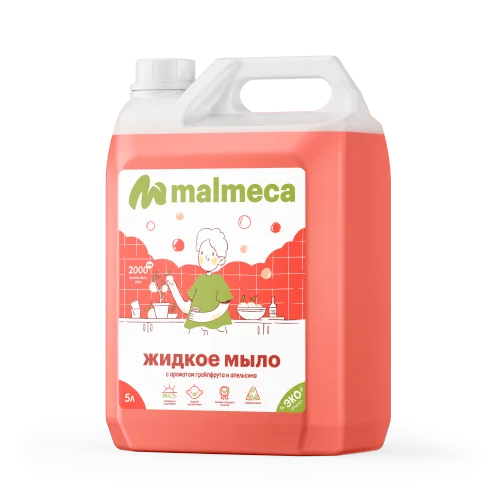 Жидкое мыло с ароматом Грейпфрута и апельсина Malmeca, 5л