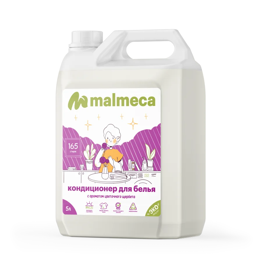 Linen conditioner with the fragrance of Flower sherbet Malmeca 5L