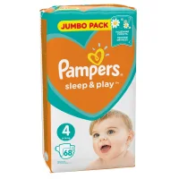 Подгузники Pampers Sleep & Play 9-14 кг, 4 размер, 68 шт.
