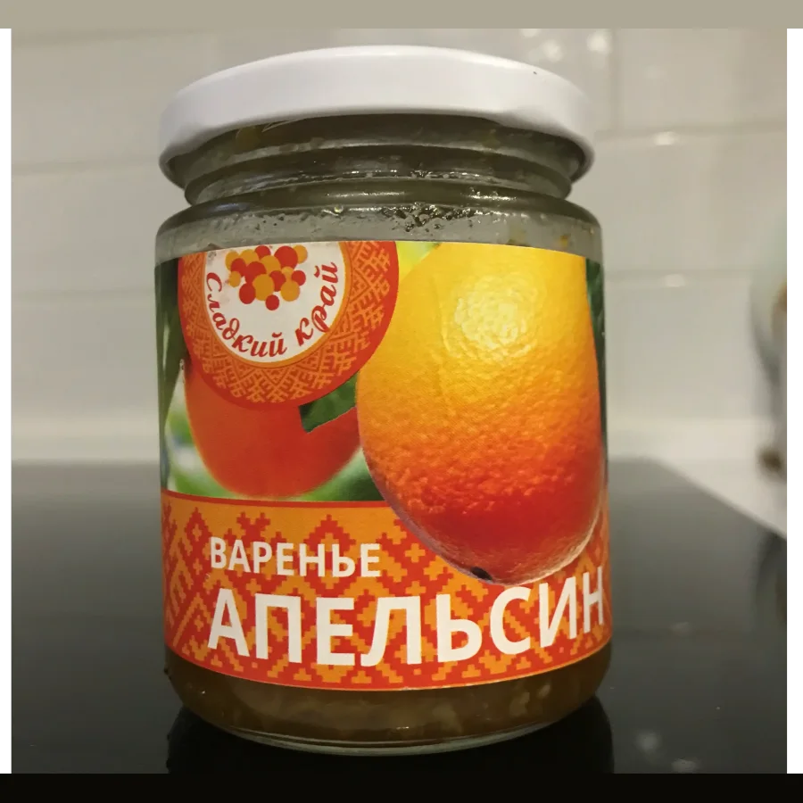 Jam orange sweet edge