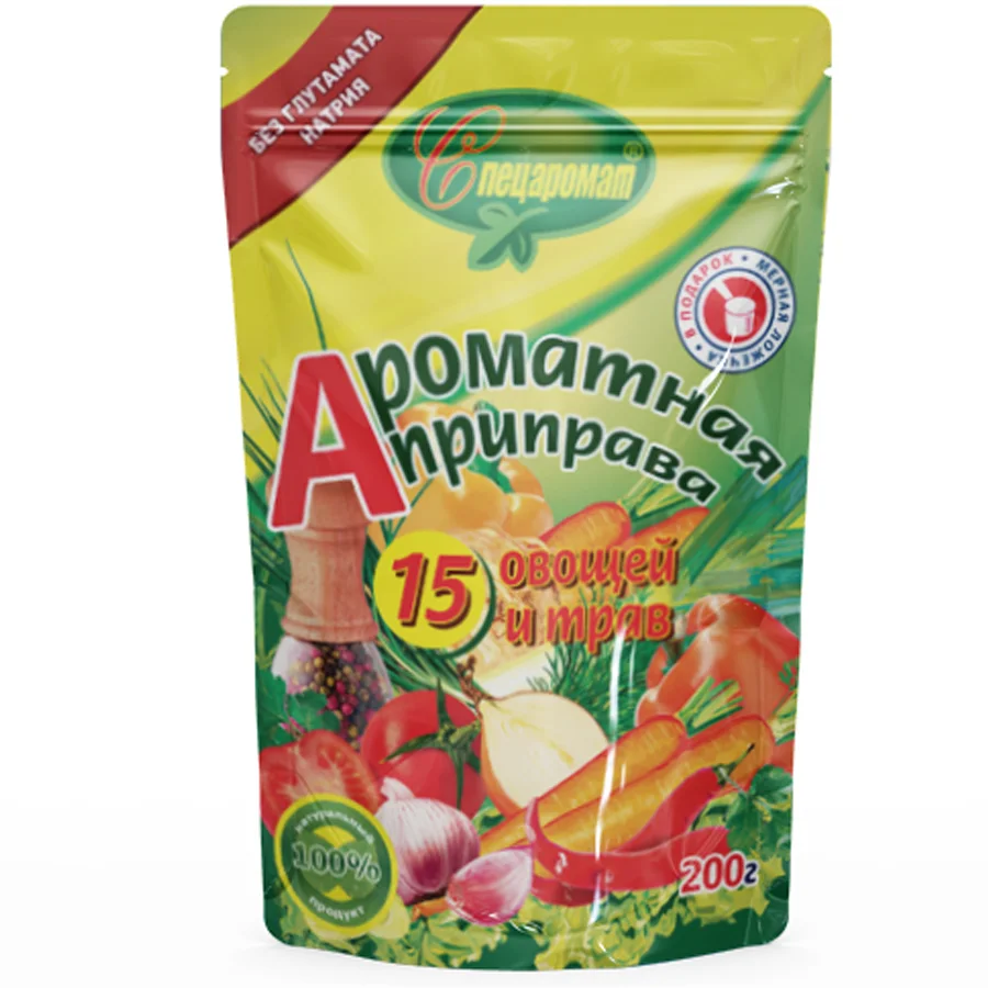 Aromatic seasoning 15 vegetables and herbs Special salad, 0.2 kg