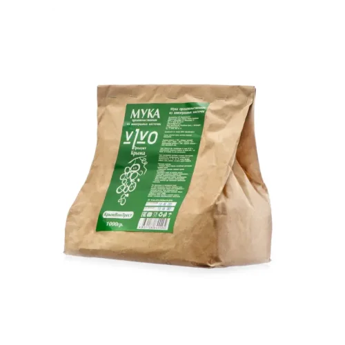 Flour of grape bone 1 kg Kraft package (in pack. 15 pcs.)