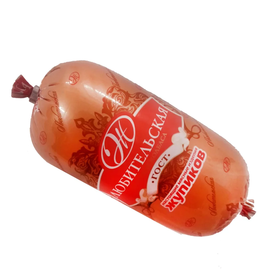 Sausage boiled amateur in / s (thing, 450 g) GOST real meat products