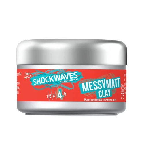 Modeling ShockWaves Hair Clay for Matte Effect