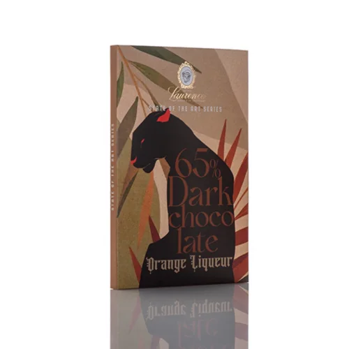 Плитка темного шоколада 65% с апельсиновым ликером State of the art 80 гр